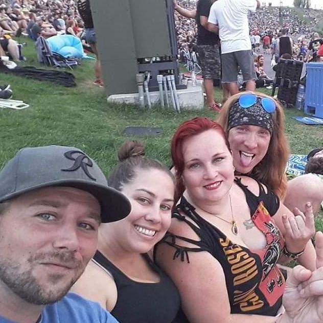 Guns N' Roses at the Gorge 2017 with Dani's BFF Nick and his Fiancée Nicole.