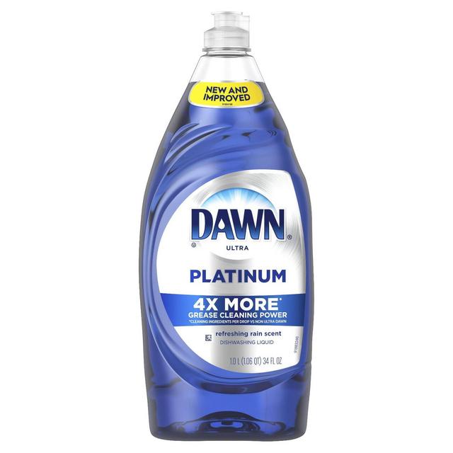 Dawn Platinum Dishwashing Liquid Dish Soap - Refreshing Rain - 34 fl oz