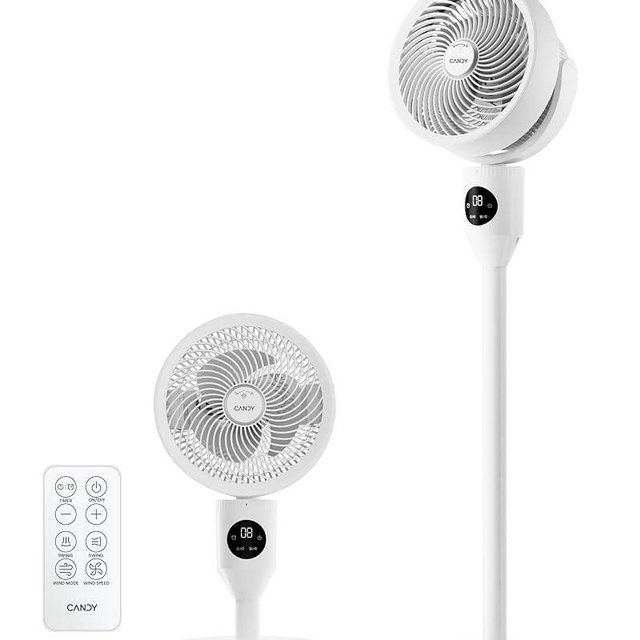 Candy Standing Fan for Bedroom, 3 Heights Adjustable Pedestal Fan with Remote, 90° Oscillating Floor Fan, 8 Speeds & 3 Modes, 25dB Quiet Room Fan, 12H Timer, for Dorm, Home, Office