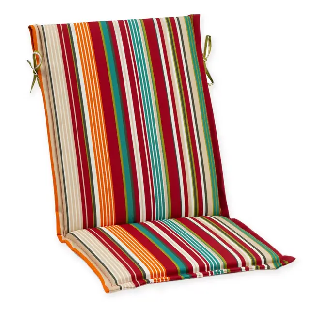 Destination Summer Stripe Sling Back Indoor/Outdoor Cushion in Red