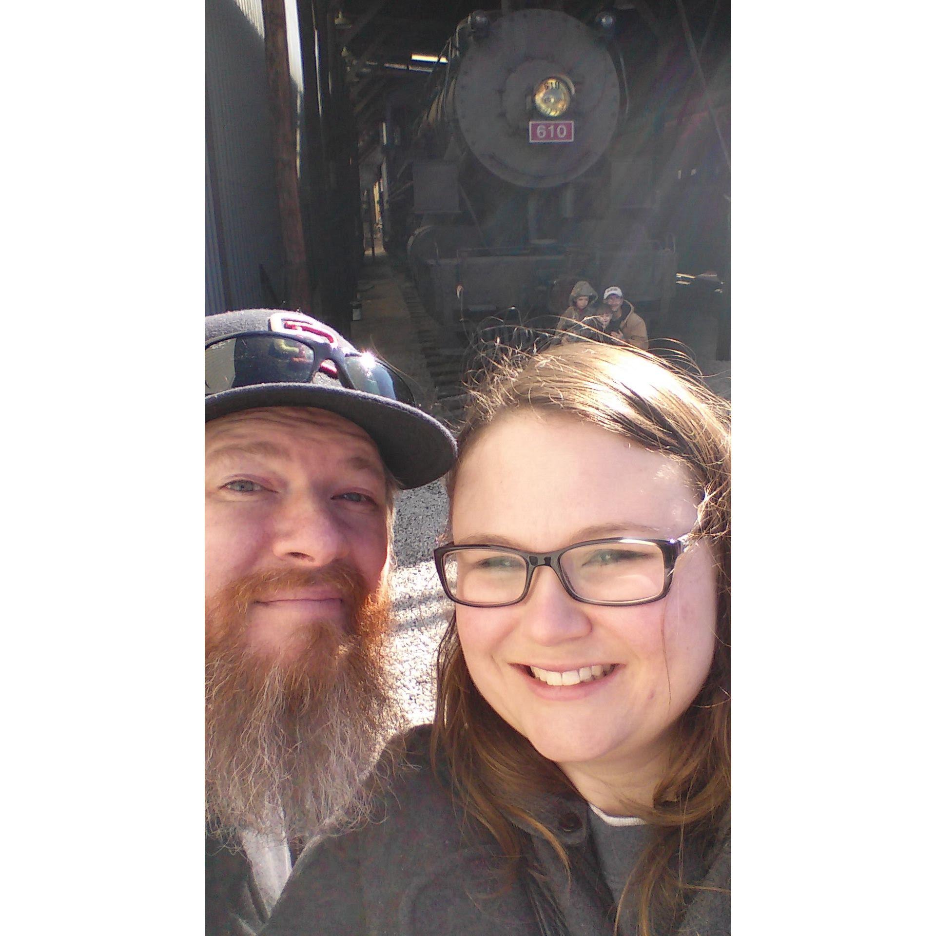 Weekend getaway to Chattanooga in 2015.  They have an really awesome train museum.  Check out that steam engine!