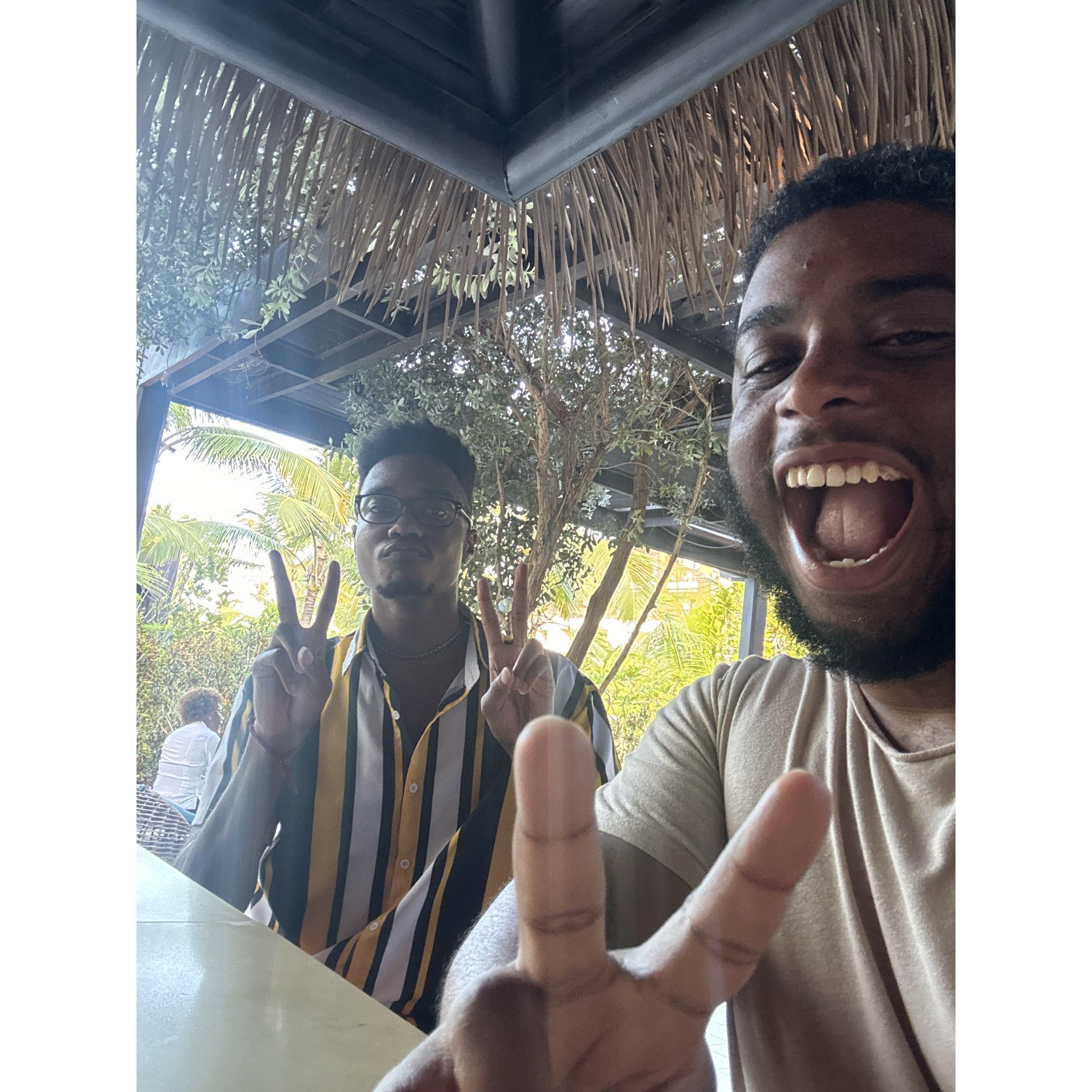 Robert and Kor in the Dominican Republic celebrating a friend's wedding!