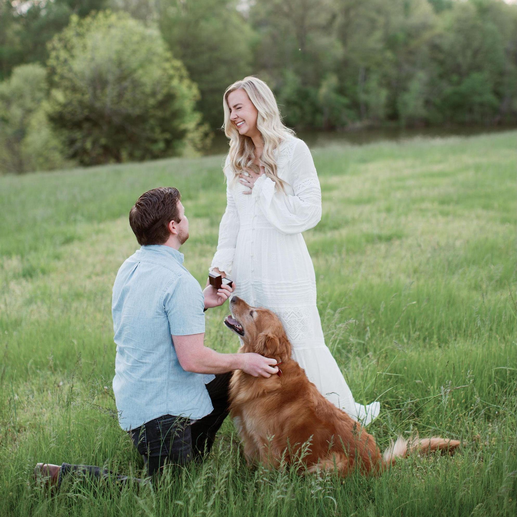 When Blake proposed (5/1/20) (Jax was proud)