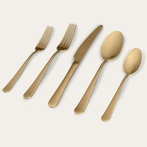 Matte Gold Flatware Set