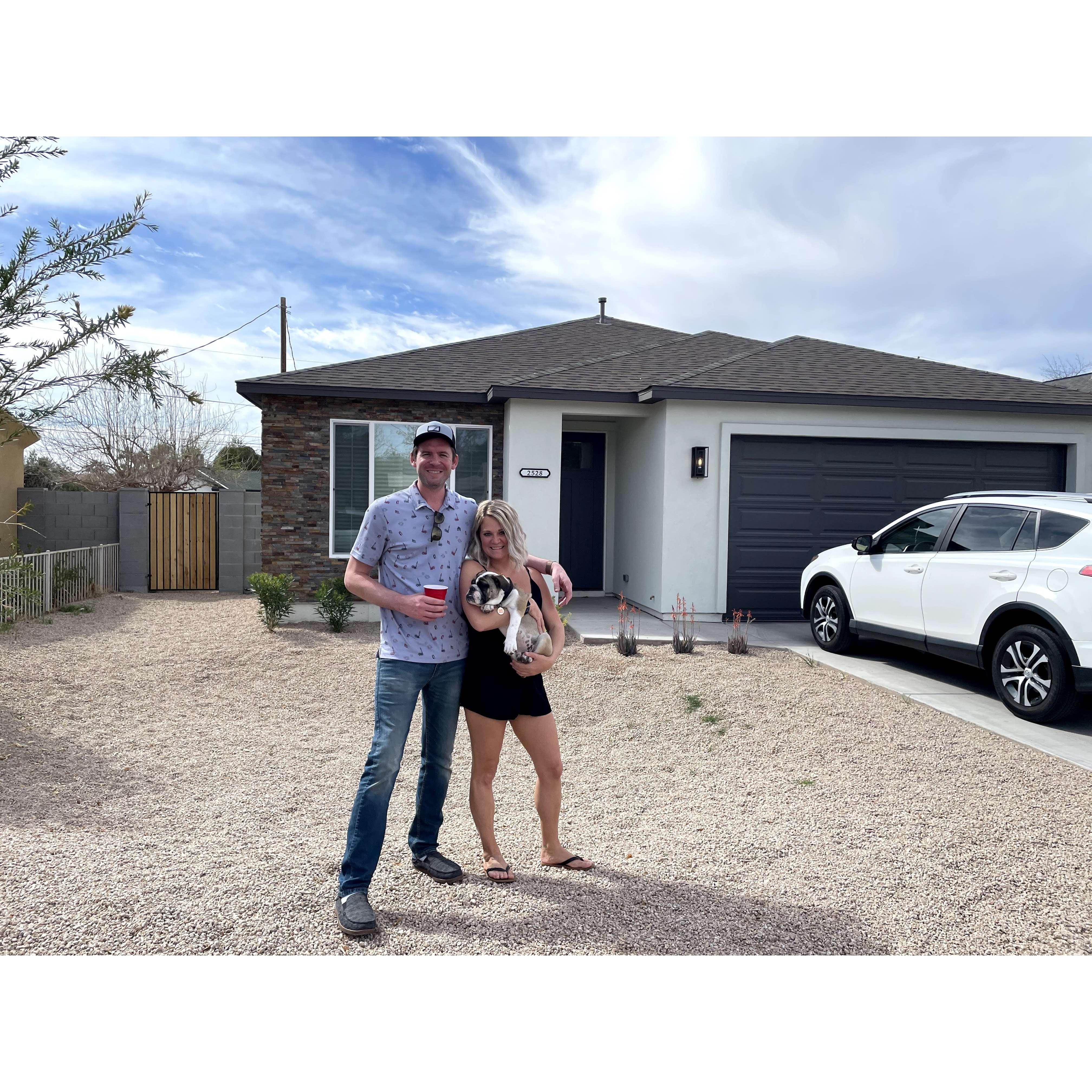 Our first house together