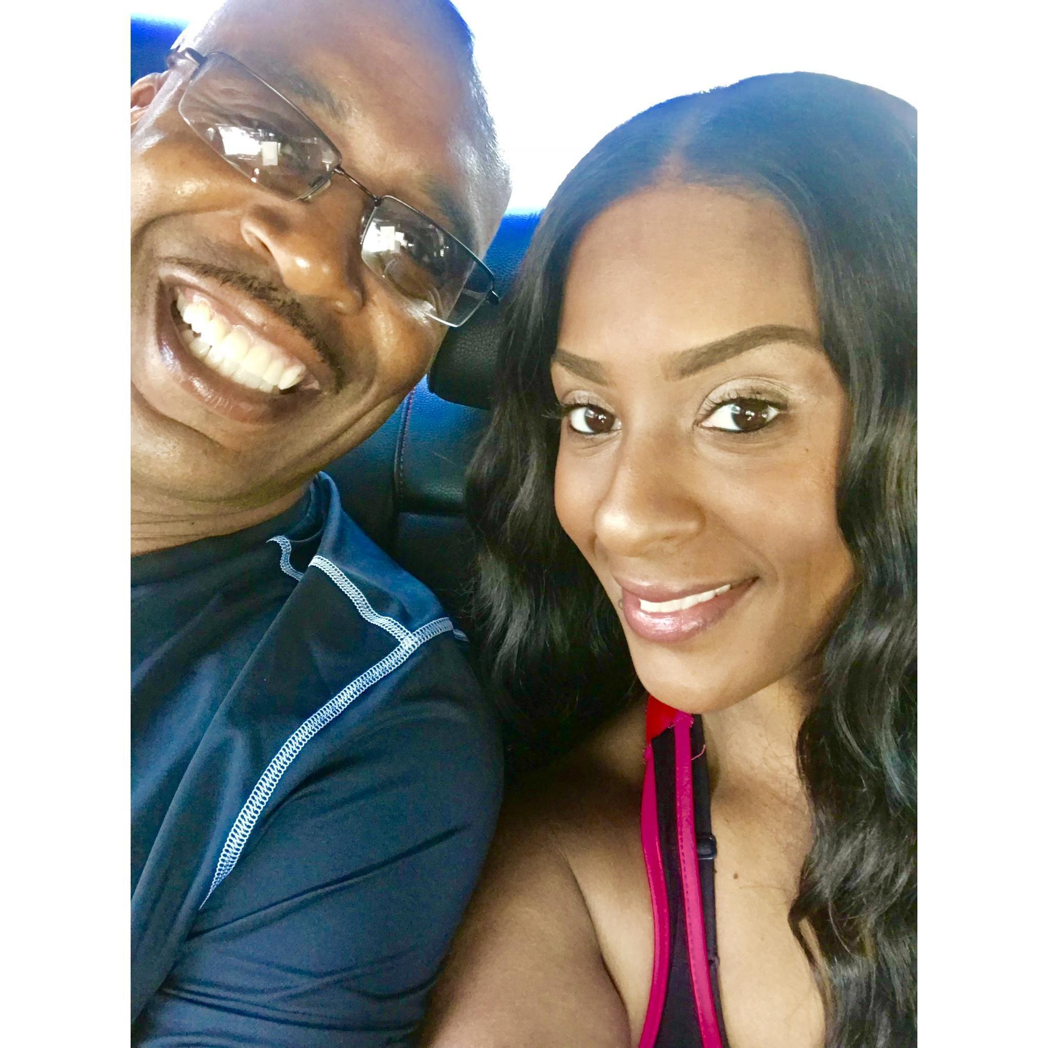 On our way to the Carnival Cruise ship (Miami)