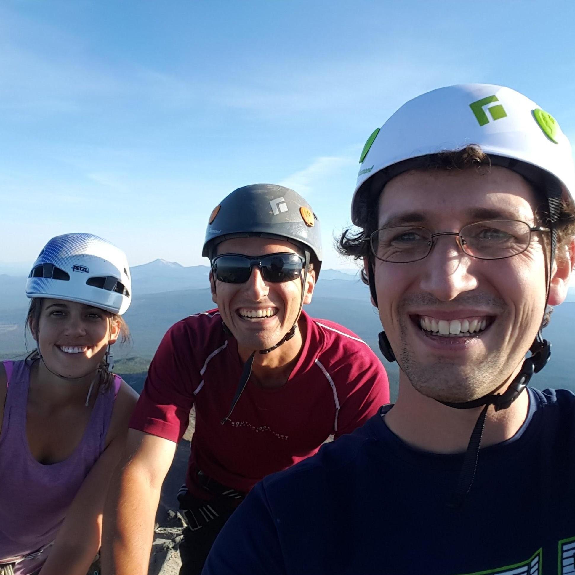 2016: At the top of Mt Theilsen with Nicholas