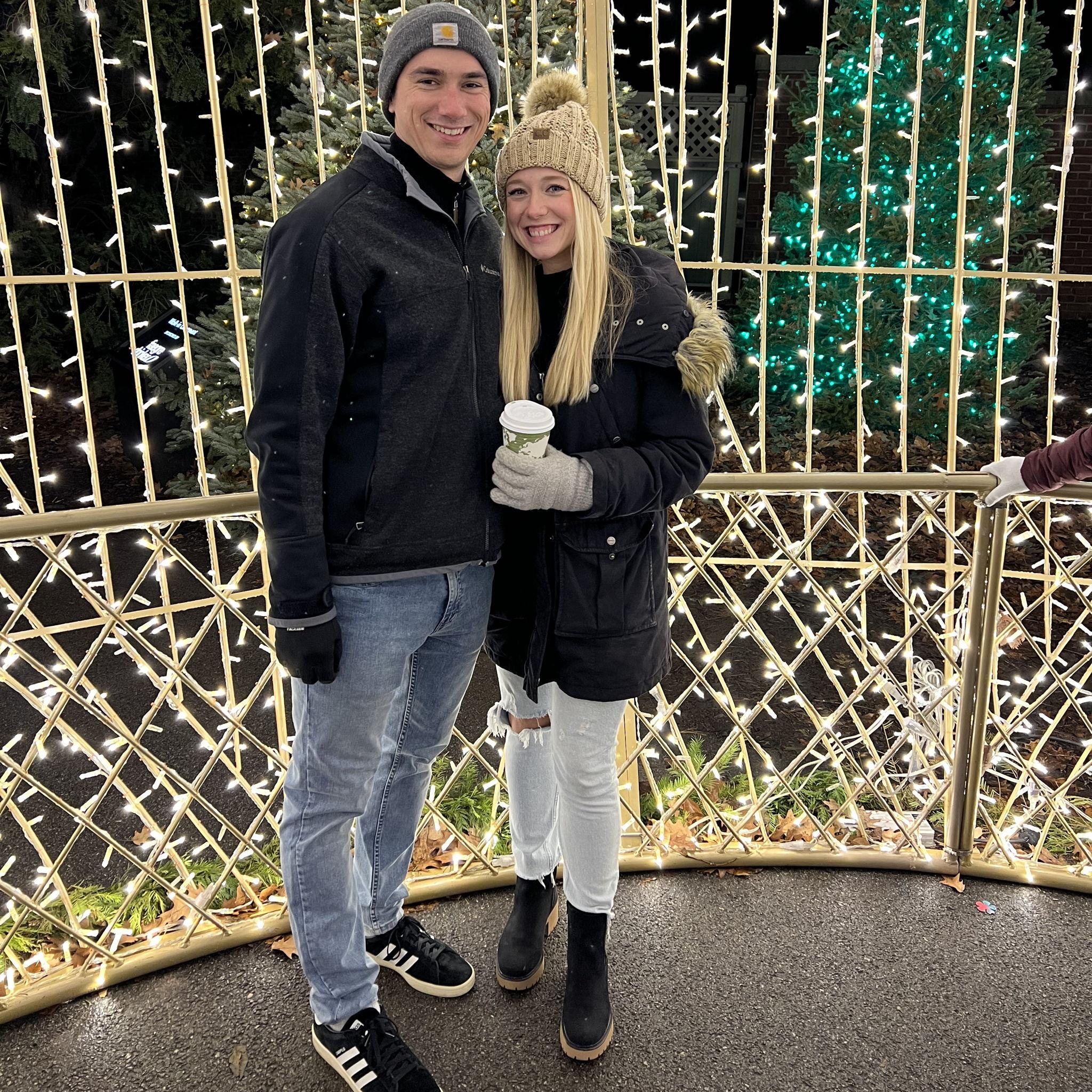 Newfields Christmas lights