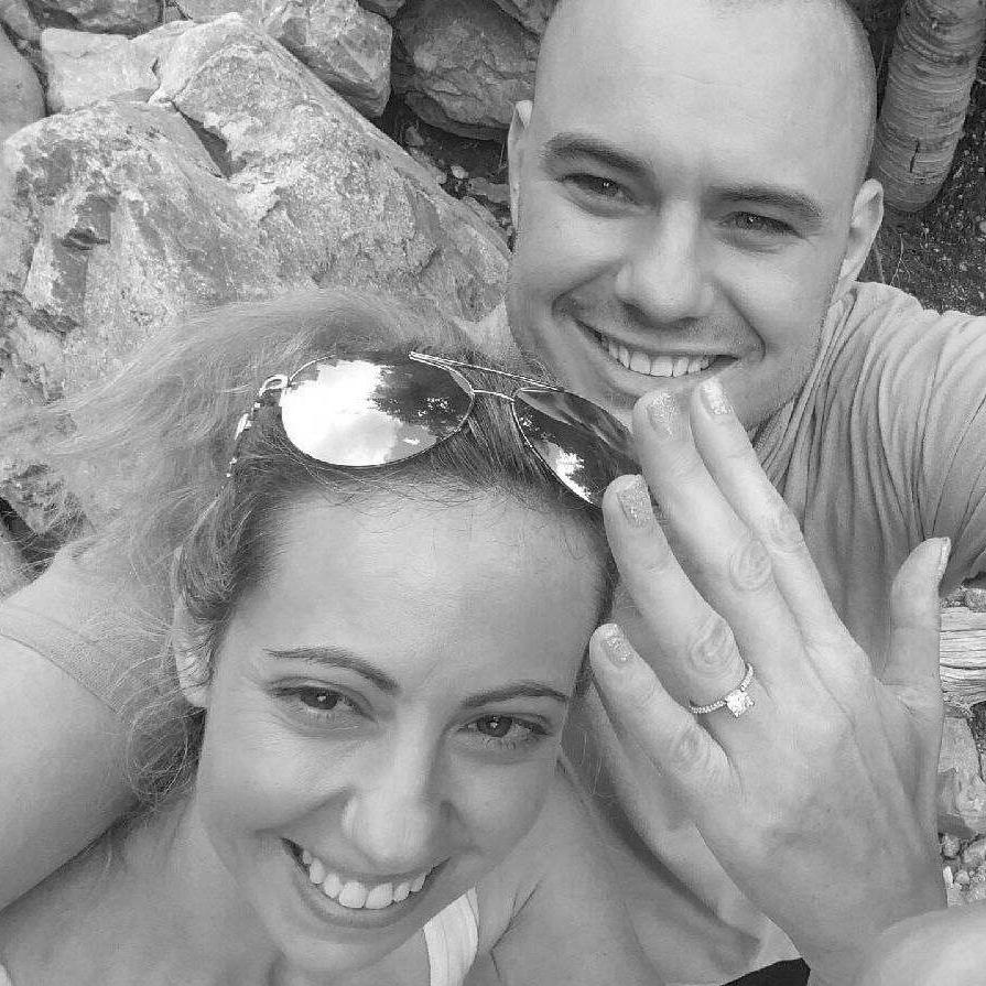 Right After Justin popped the question up at Mt Charelston.