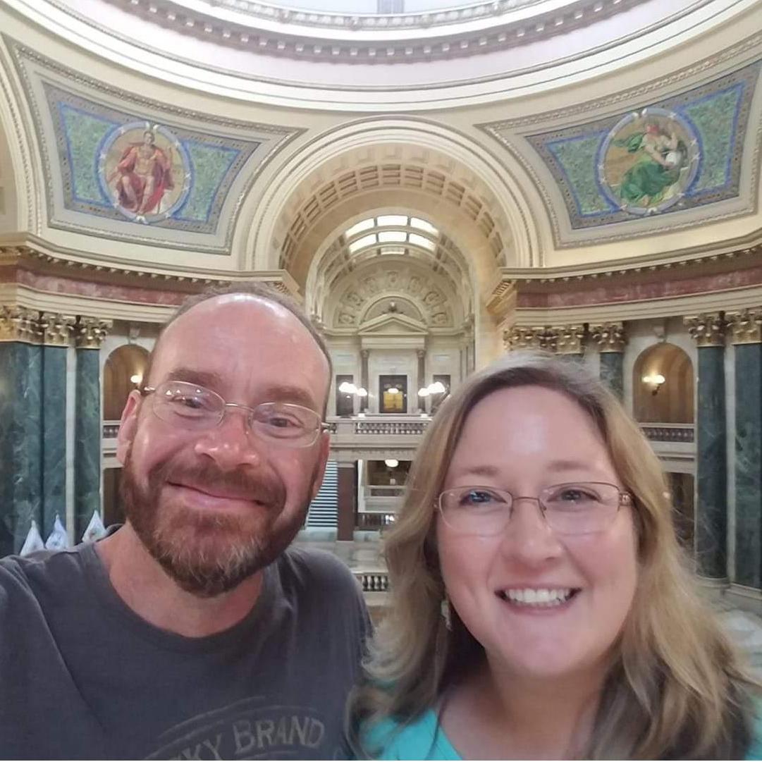An Iowan and a Nebraskan walk into the Wisconsin capitol building...