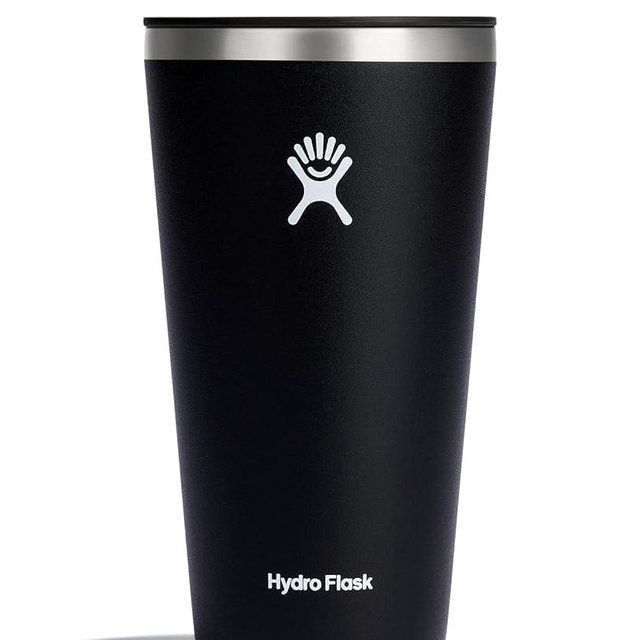 Hydro Flask All Around Tumbler Press-in Lid, Insulated Travel Mug, Stainless Steel Coffee Cup 28 Oz Black