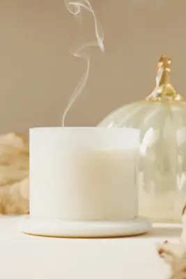 Gourmand Malted Pumpkin & Dark Rum Glass Pumpkin Cloche Candle