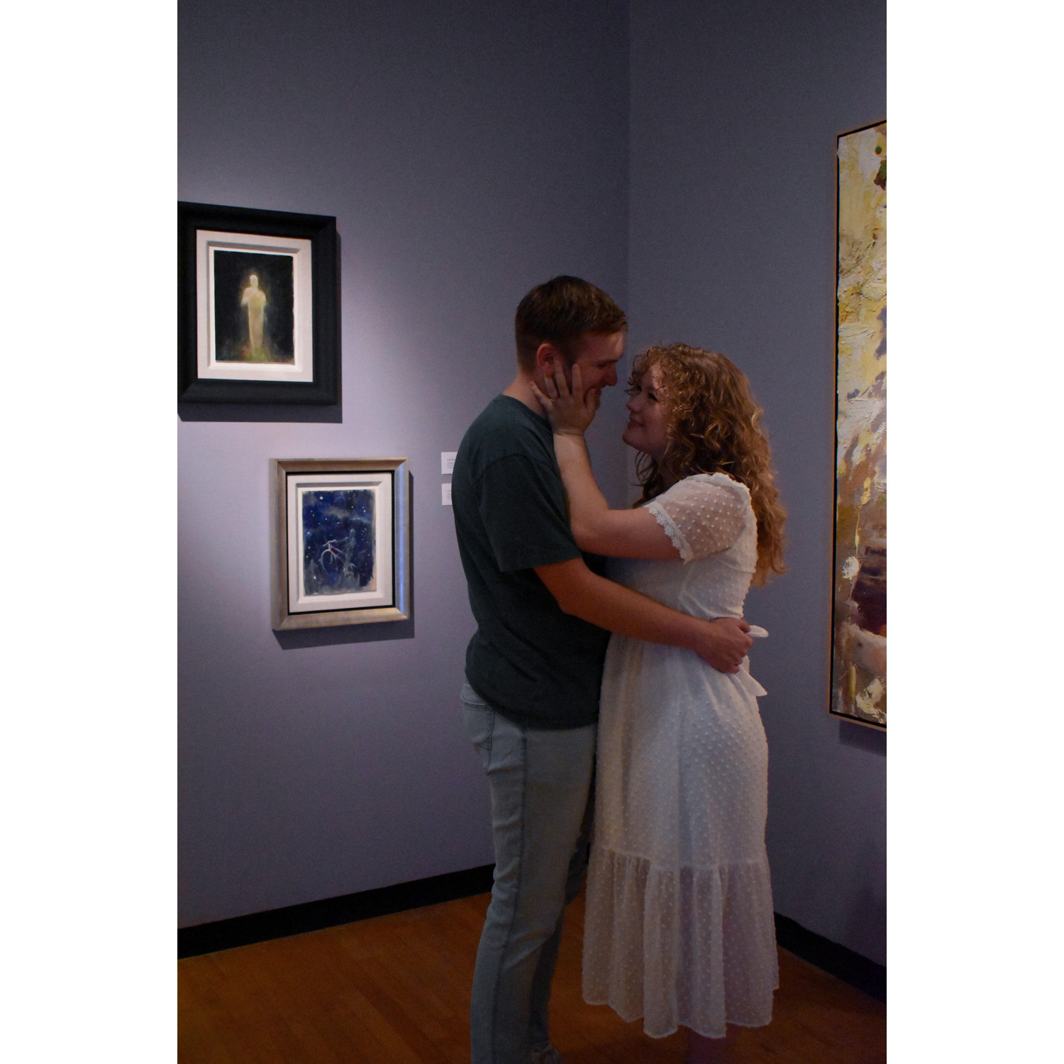 Engagement photos taken at the Polk Museum of Art, one of Chloe's favorite Lakeland places.