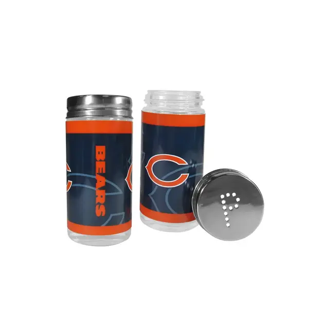 NFL Glass Salt & Pepper Shaker Set - Chicago Bears