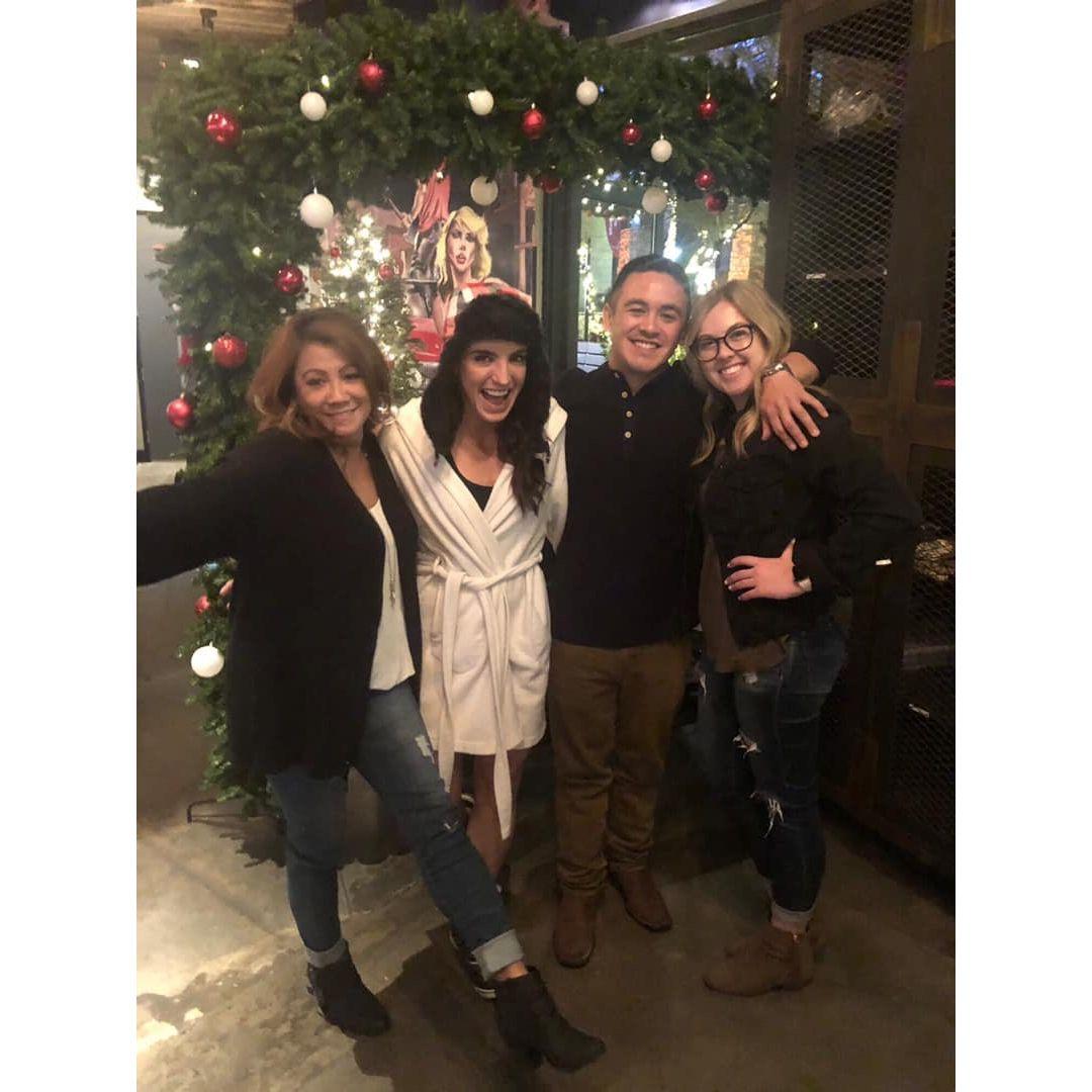 Our first date together in December of 2019 - and yes, Matt's mom was there!