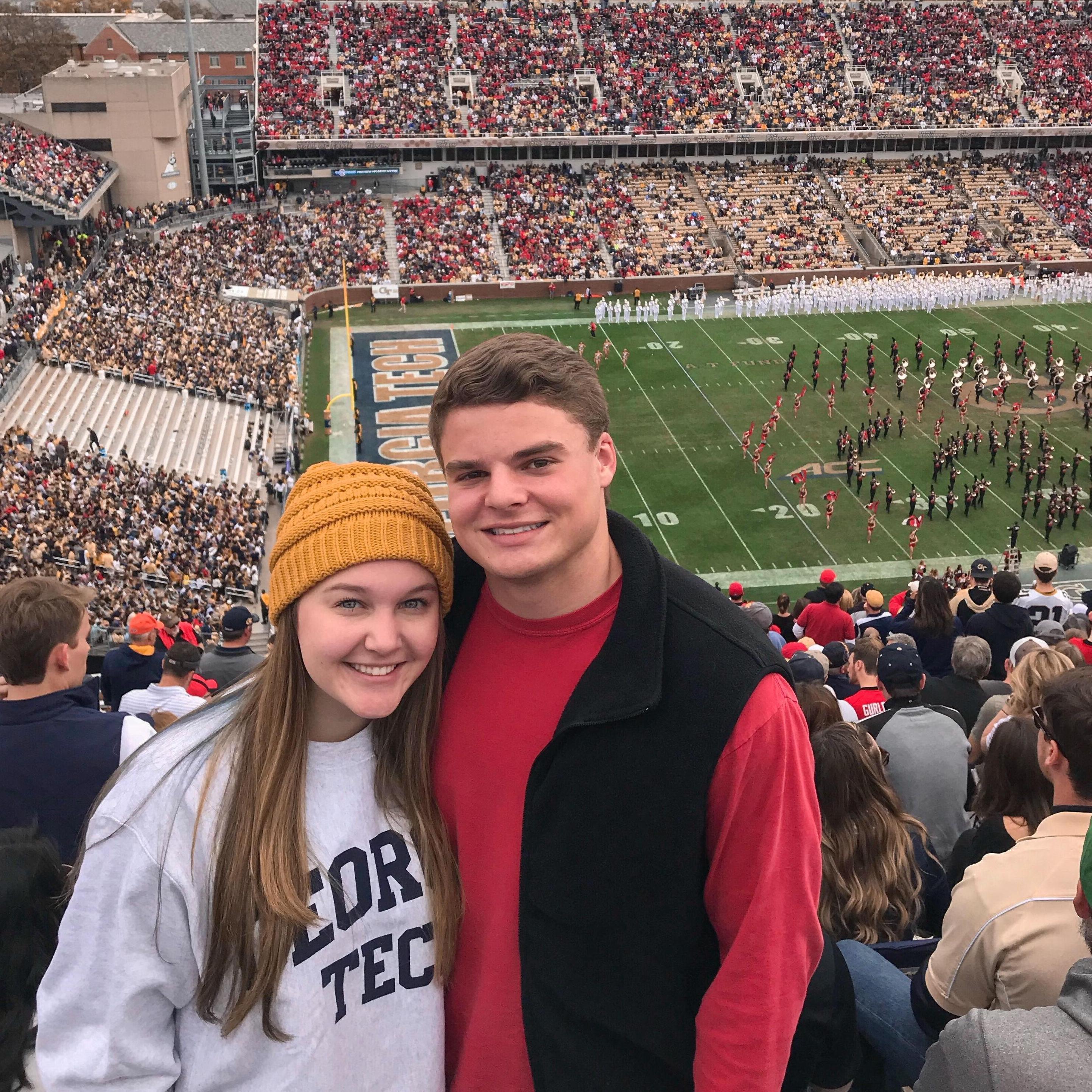Our first Georgia vs Georgia Tech game together! (2017)