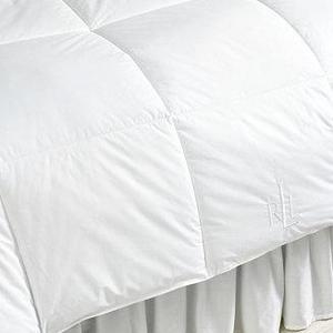 Lightweight Down Alternative Full/Queen Comforter, Lite Loft Polyester Fill, 100% Cotton Cover
