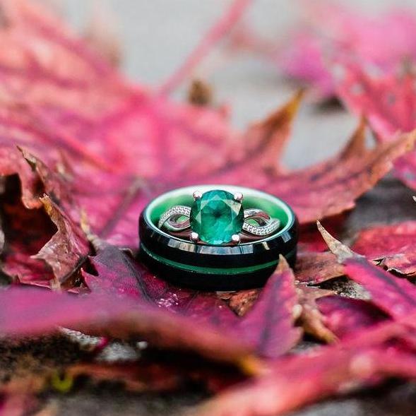 Our engagement rings!