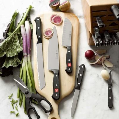 Wüsthof Gourmet 18-Piece Knife Set, Natural Block