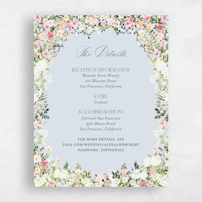 Blue Whisper Wedding Enclosure - Garden Gate