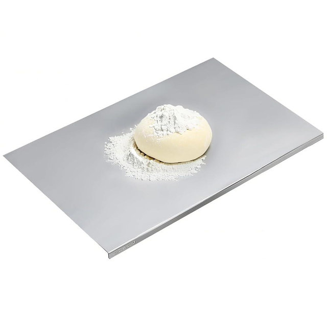 304 Stainless Steel Cutting Board – Stainless Steel Kitchen Chopping Boards Non-Slip, Dishwasher Safe – Ideal for Meat, Vegetables, Fruits, Bread & Baking – Commercial & Home Use (27.5 * 15.7in)