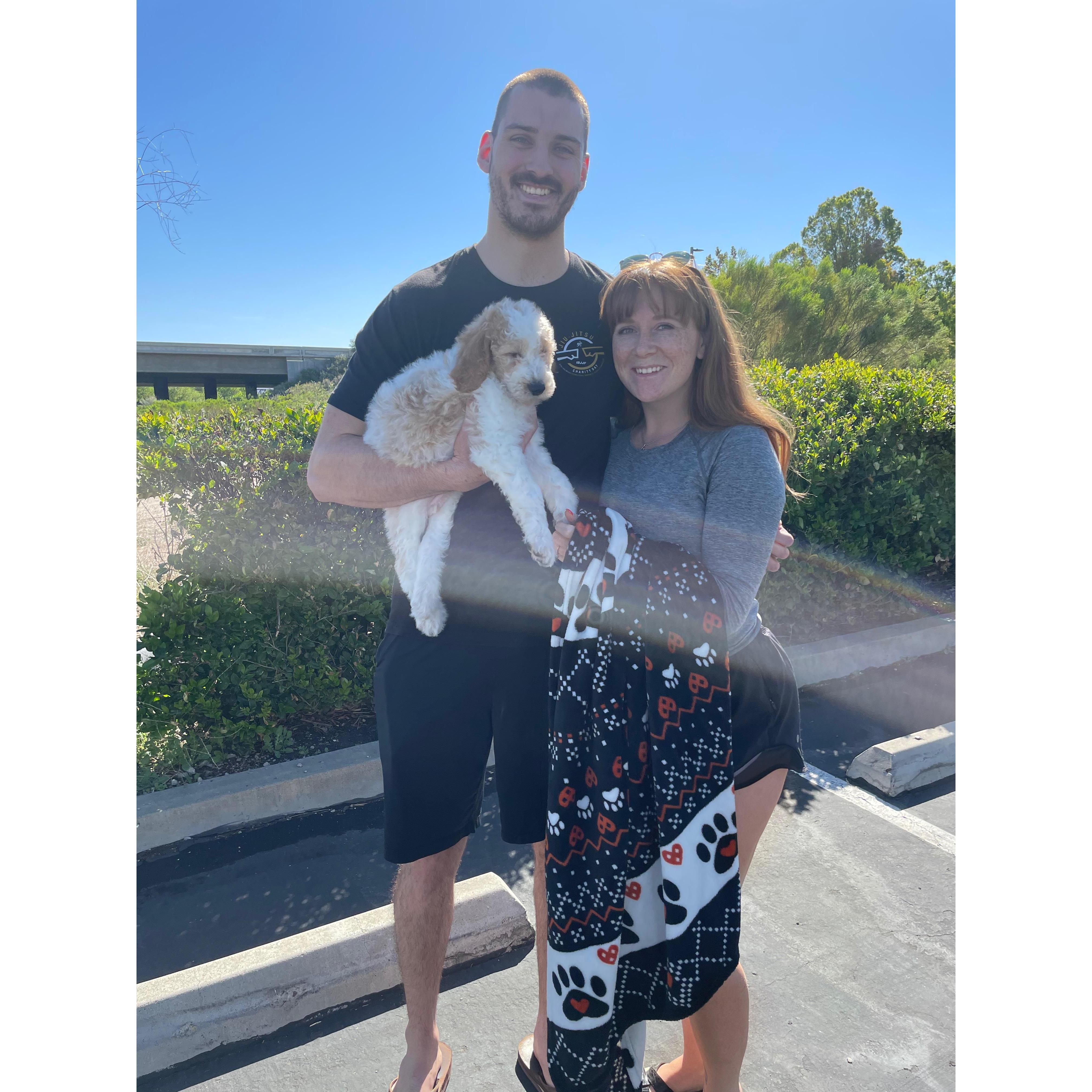 We picked up our first furbaby!