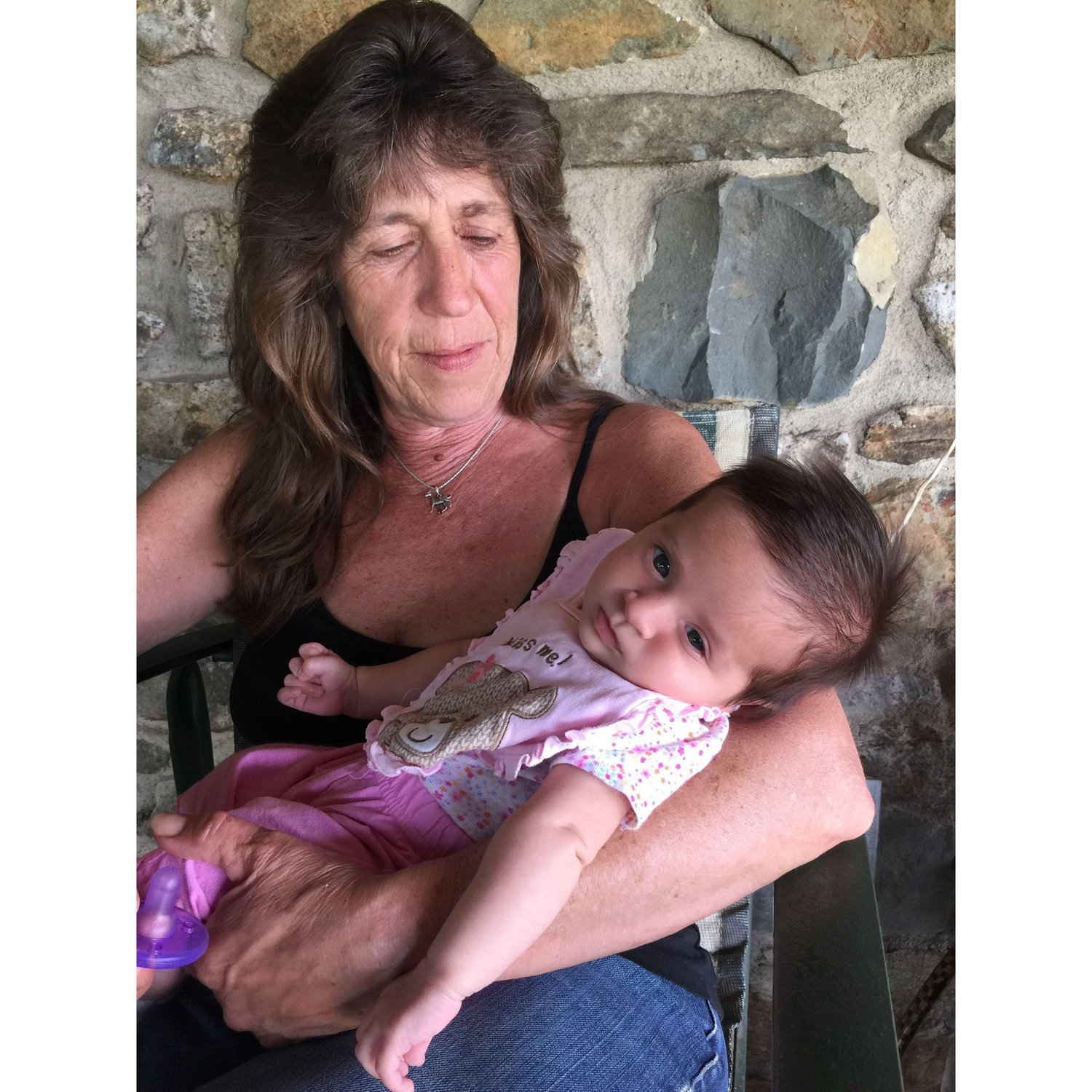 Chris's mom, Michelle and his niece Ariana.