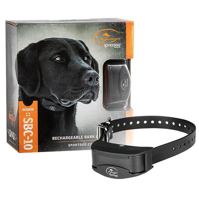 SportDOG Brand NoBark 10 Collar, Dog Bark Collars, Rechargeable, Programmable Bark Collar, Silent Partner Technology, Two Modes of Operation, Waterproof Collar (Black)