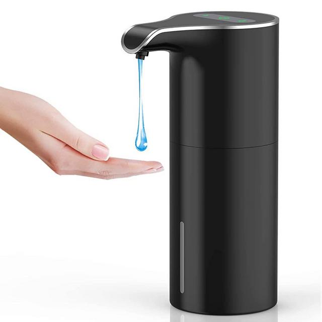 YIKHOM Automatic Liquid Soap Dispenser, Touchless Dish Soap Dispenser, 5 Level Adjustable Sensor Electric Soap Dispenser, 15.37oz/450ml Hand Soap Dispenser, USB C Rechargeable for Bathroom Kitchen