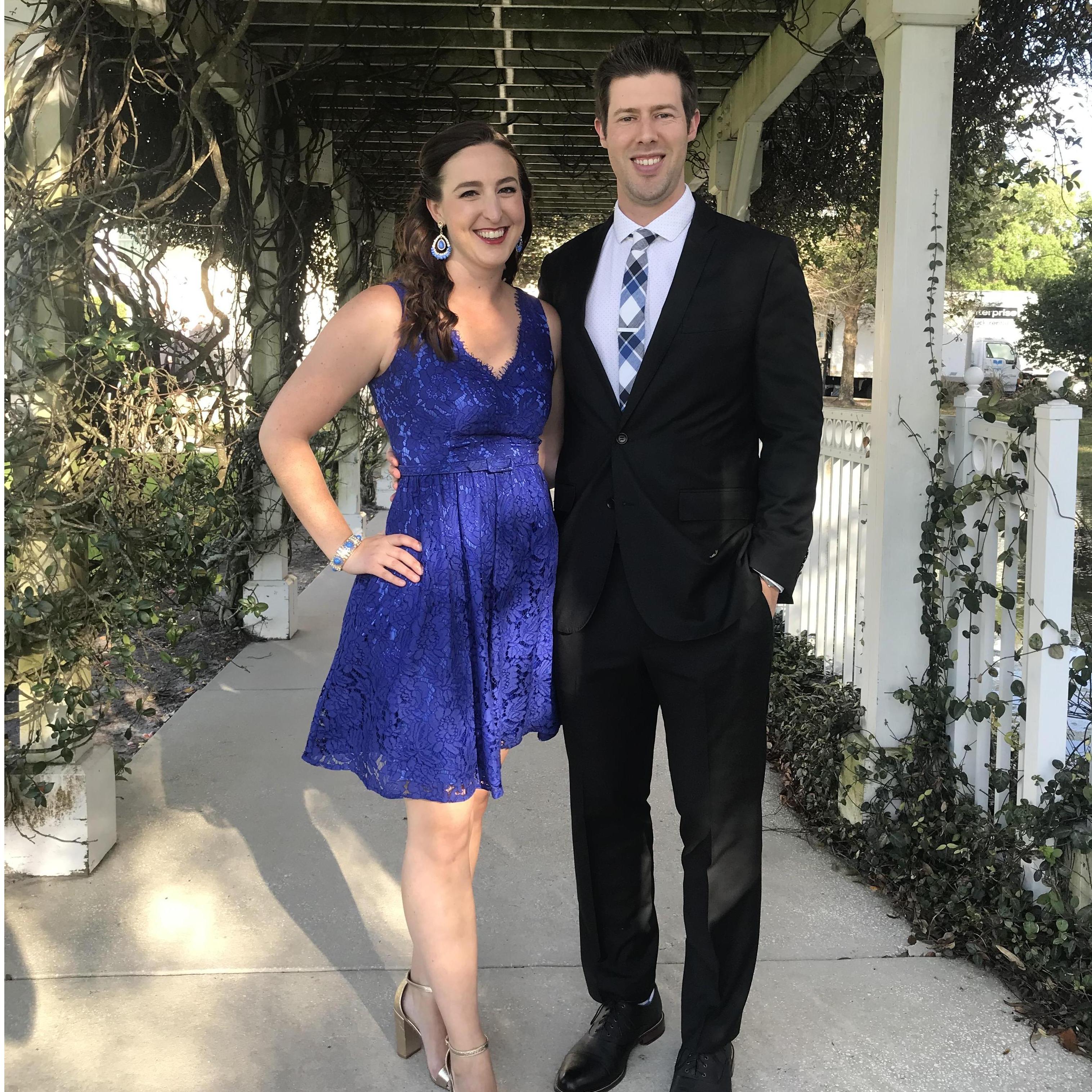 Celebrating our friends wedding!