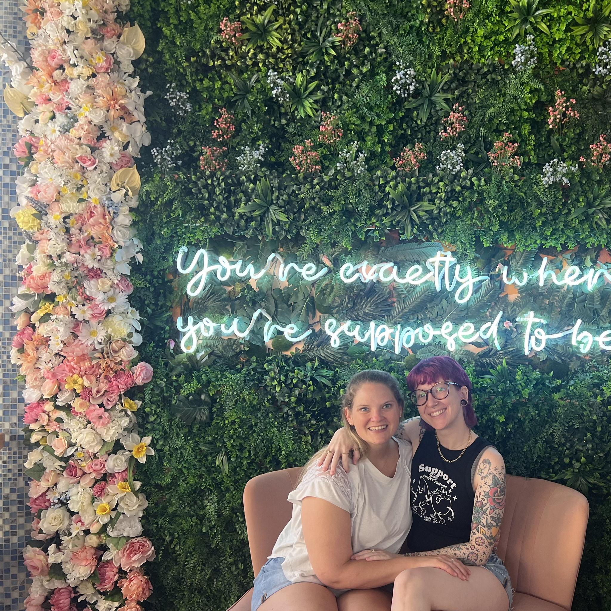 Em took Jay to a cutsie coffee shop as a stop on their tour of Raleigh. Emma also got to show Jay her in-person office in Cary that she practices therapy in!