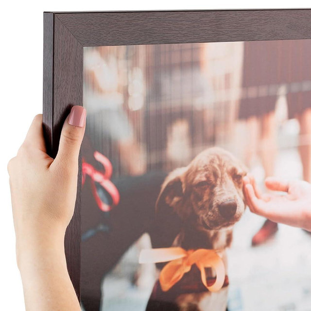 ArtToFrames 20x30 Inch Brown Picture Frame, This 1.25" Custom Poster Frame is Classic Mahogany Frame, for Your Art or Photos, WOMFRBW26039-20x30