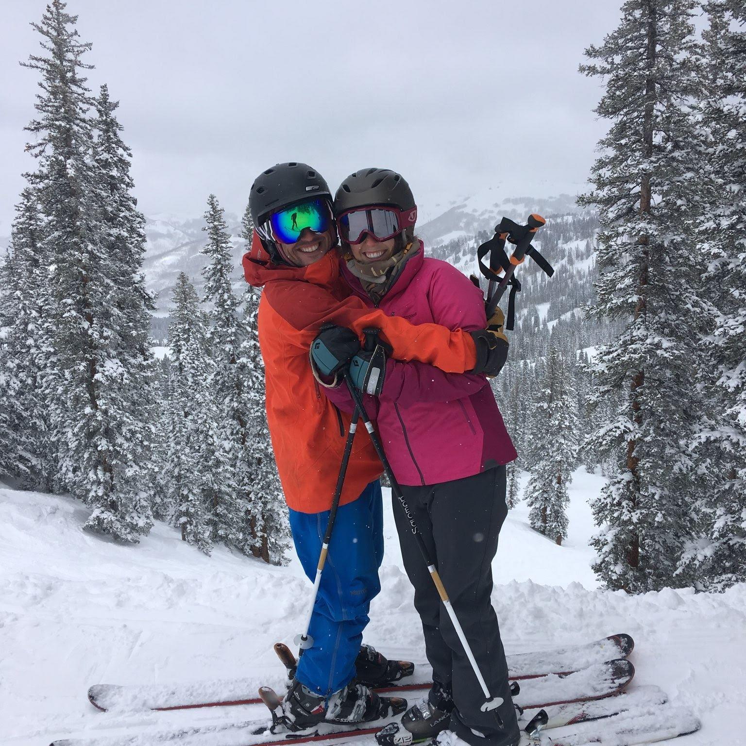First time skiing together! Taken in 2019.