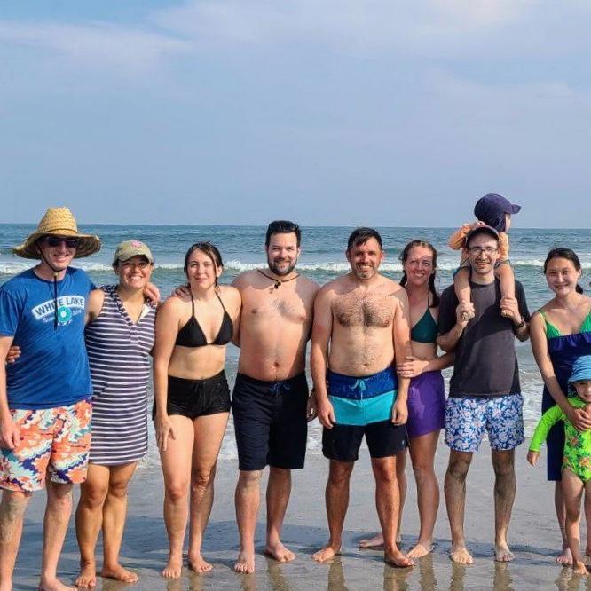 Wolfpack = Jesse Sarah. Mary Dave. Justin Katie. Dan Sha Jo Will. #justinscollegefriends #annualbeachtrips