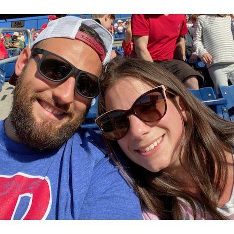 At the Phillies game!