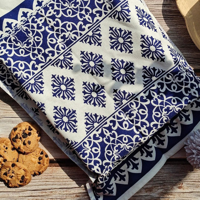 Rectangle Dish Cover and Casserole Cover,Cloth Cover for a Casserole Dish Reusable Zero Waste Swap,Housewarming Gift blue retro