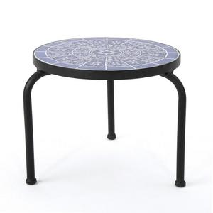 Caiden Round Metal Outdoor Side Table