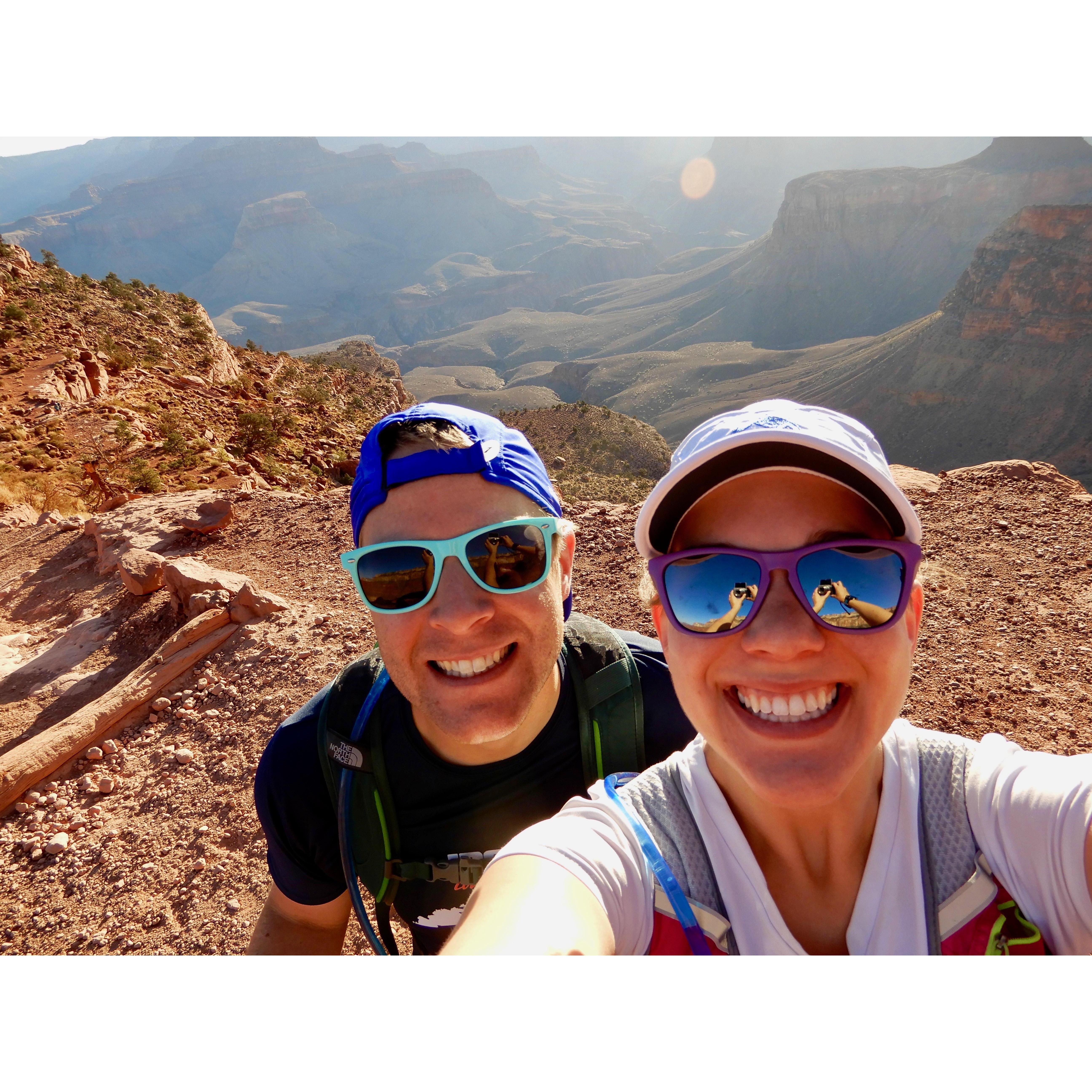 Our down and back hike to the bottom of the Grand Canyon