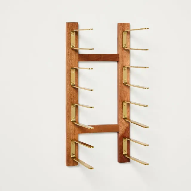 15" Wall Mounted Wood Book Rack - Hearth & Hand™ with Magnolia