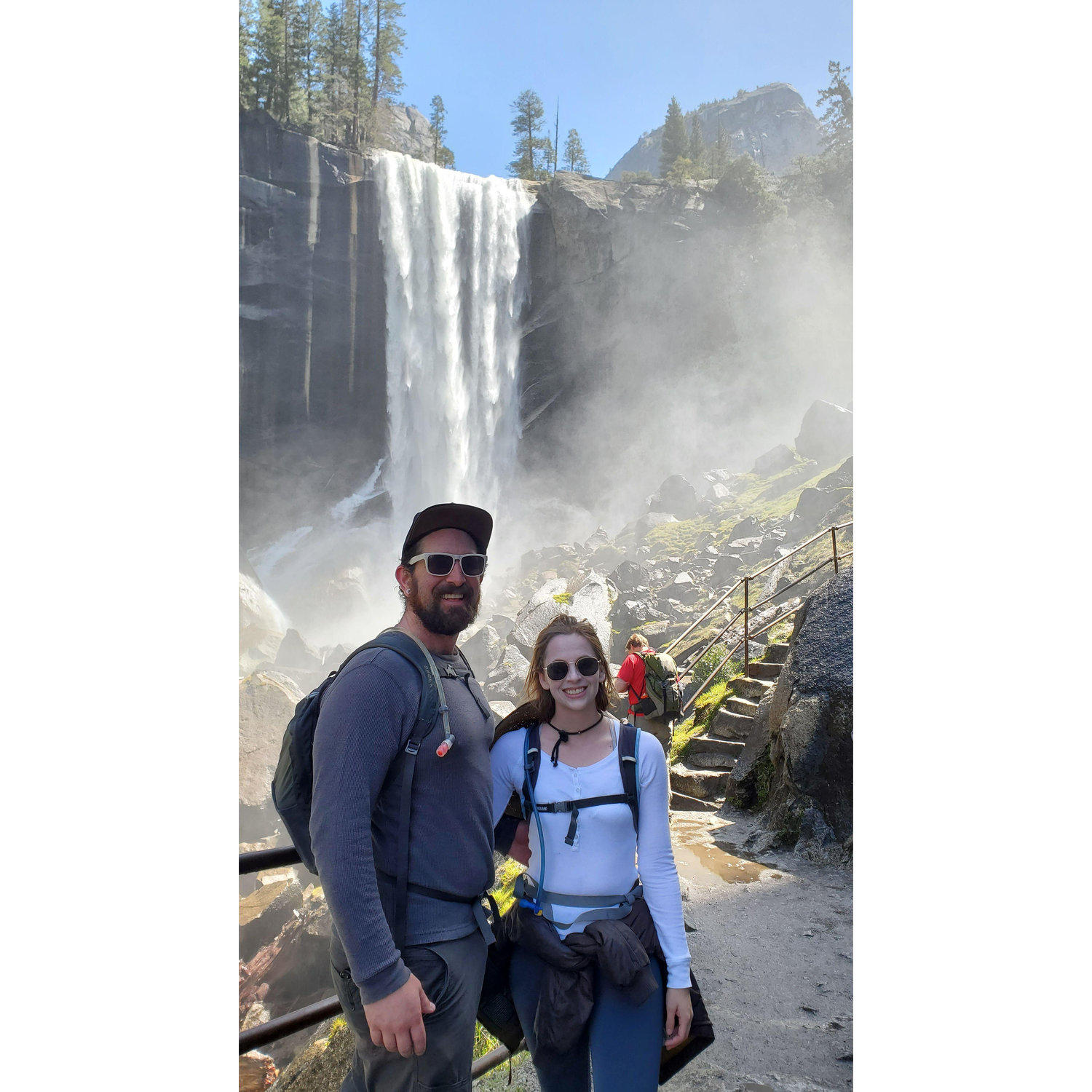 Mist trail in Yosemite, great way to cool off after grabbing a couple thousand in elevation.