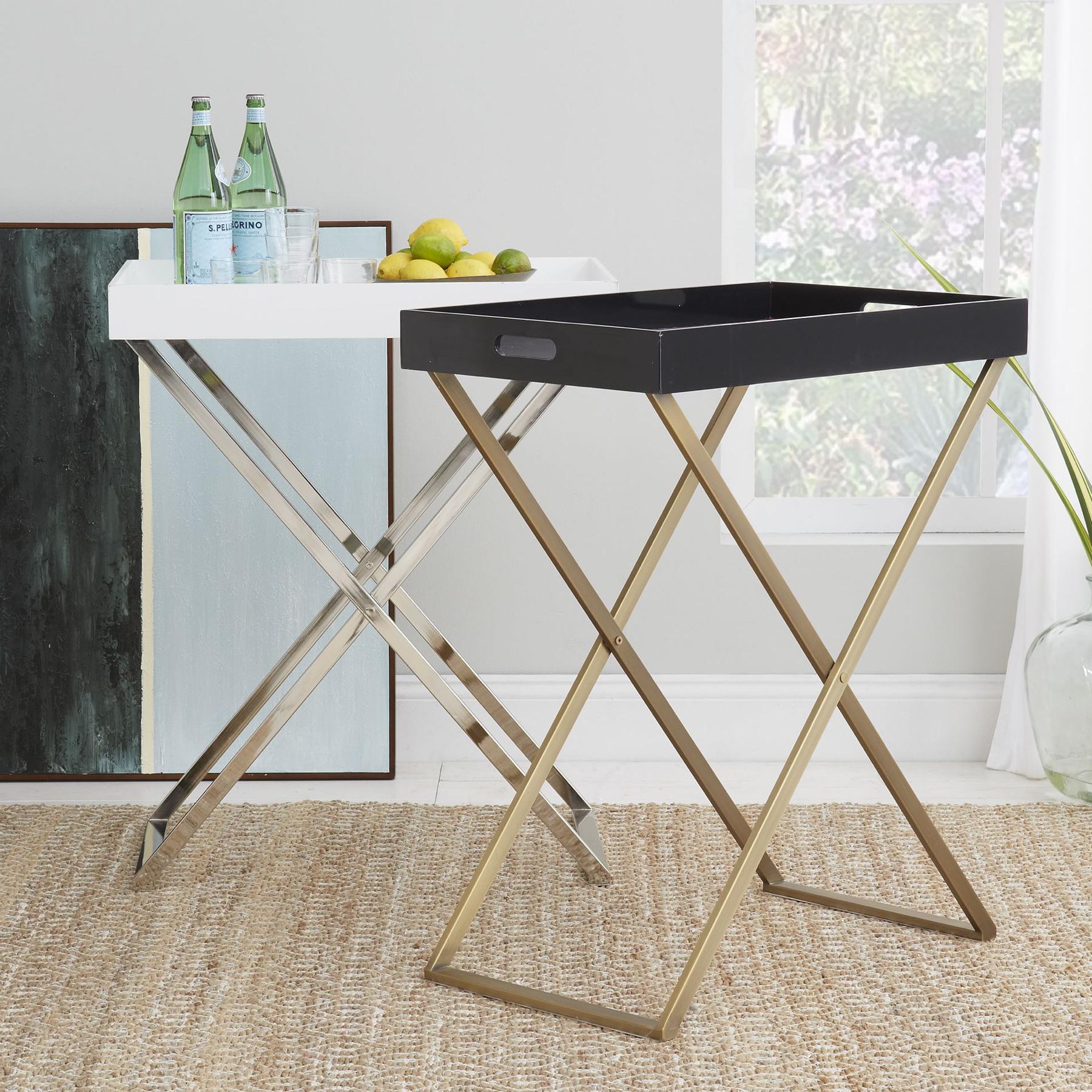 Tall Butler Tray Stand