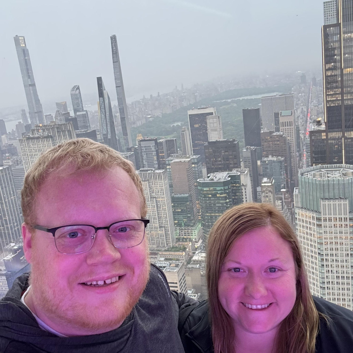 Top of the Rock overlooking Central Park- New York City trip