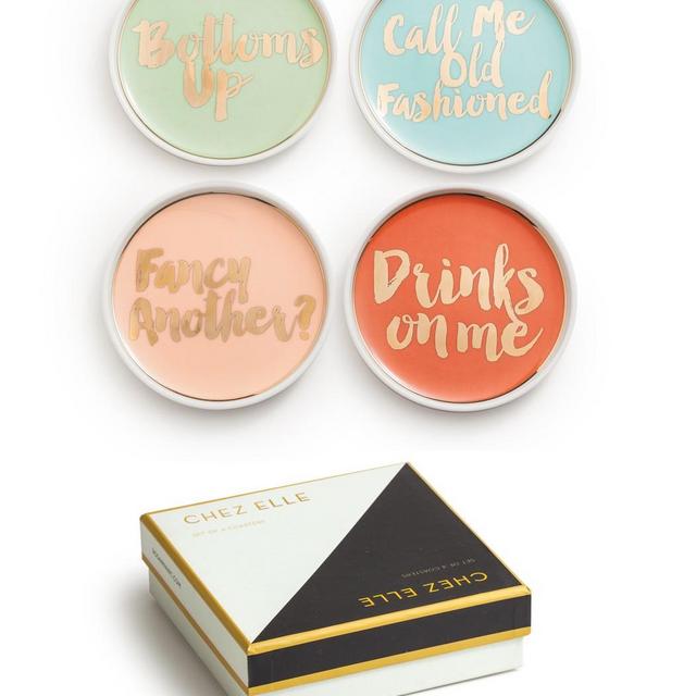Cocktail Party Coasters (SET OF 4)