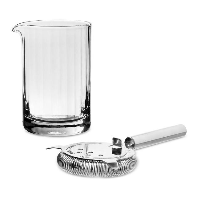 William Yeoward Crystal Corinne Mixer and Strainer Set