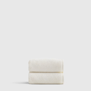 Turkish Ribbed Quick Dry Hand Towel in Ivory