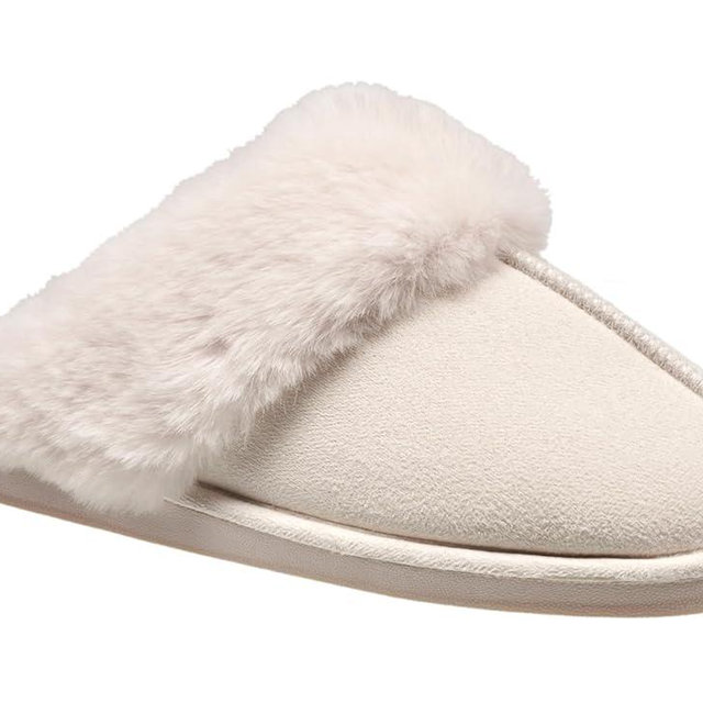 Nine West Scuff Slippers For Women, Extra Soft & Comfortable Winter House Shoes
