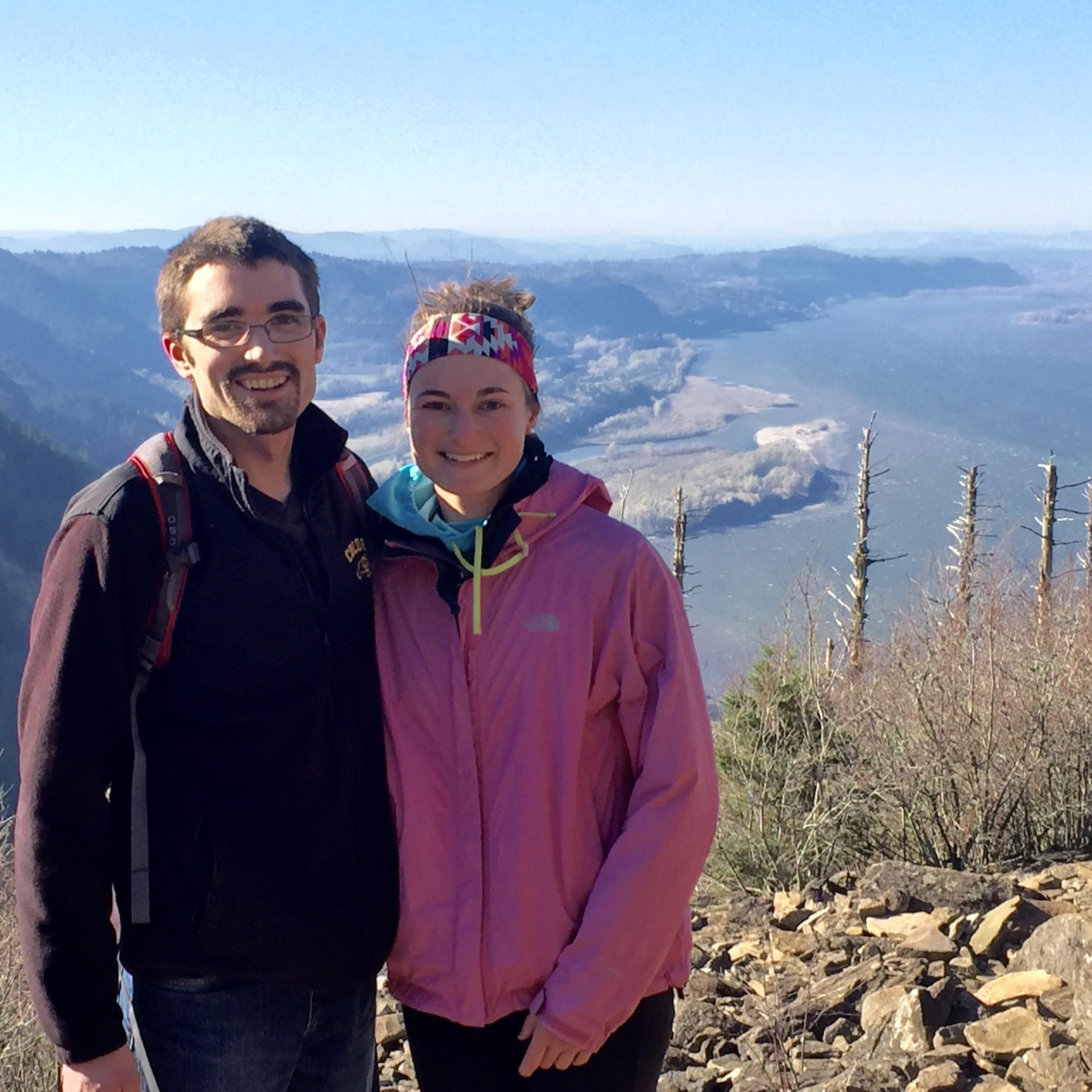 hiking at Angel's Landing, Oregon