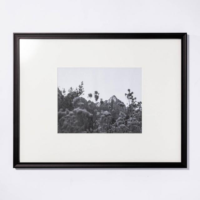 20" x 26" Matted to 11" x 14" Gallery Frame Art Black - Threshold™ designed w/Studio McGee
