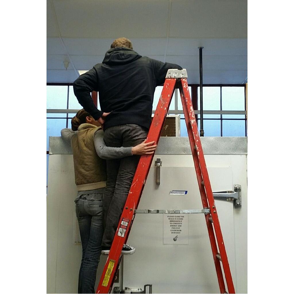 Being small business owners means trying to fix a lot of stuff on your own, it was convenient having Dan down the hall when stuff broke.