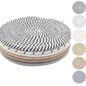 8 Inch Trivets for Hot Dishes, Hot Pots and Pans, Thick Heat Resistant Large Coaster for Kitchen, Hot Pads, Kitchen Essentials, Kitchen Decor for Table & Countertop, 6 Pcs